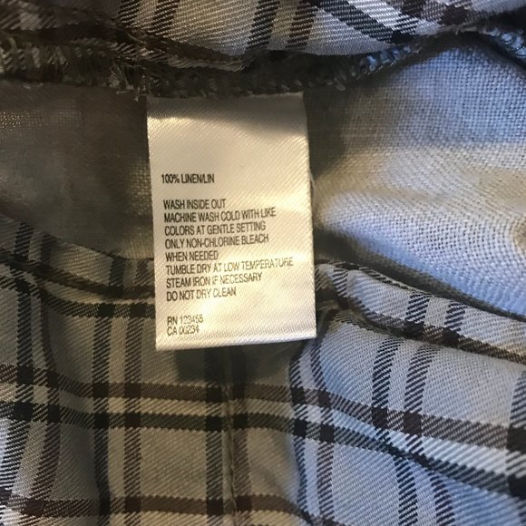 Gray linen shorts from Black Brown 1826, sz 34 - Picture 4 of 4